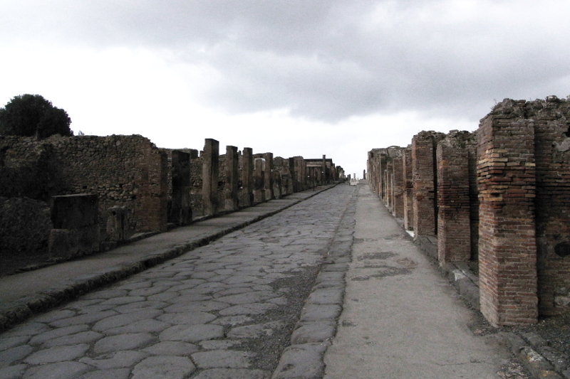 Pompeji zerstörte Stadt